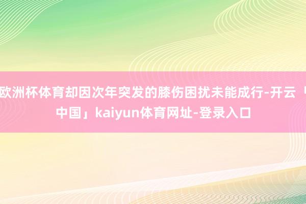 欧洲杯体育却因次年突发的膝伤困扰未能成行-开云「中国」kaiyun体育网址-登录入口