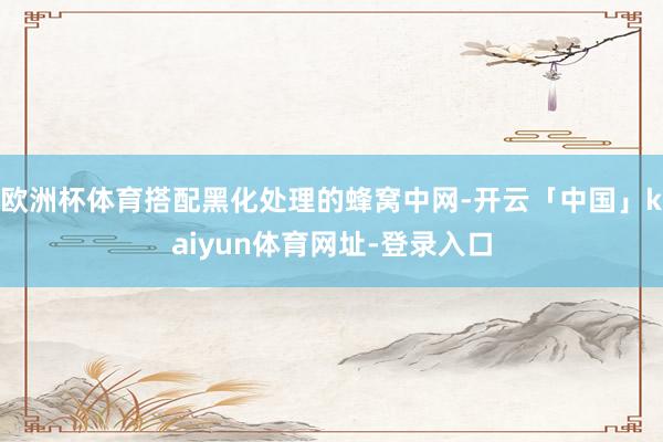 欧洲杯体育搭配黑化处理的蜂窝中网-开云「中国」kaiyun体育网址-登录入口