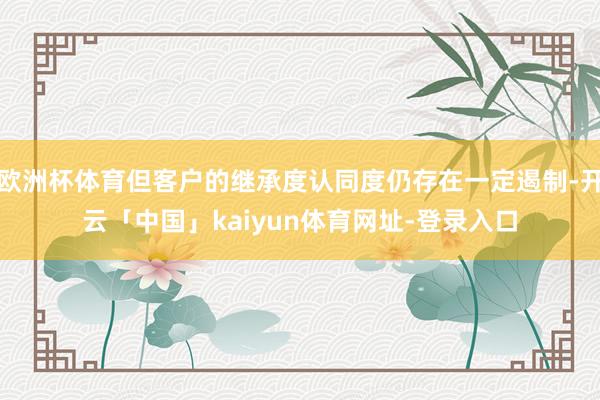 欧洲杯体育但客户的继承度认同度仍存在一定遏制-开云「中国」kaiyun体育网址-登录入口