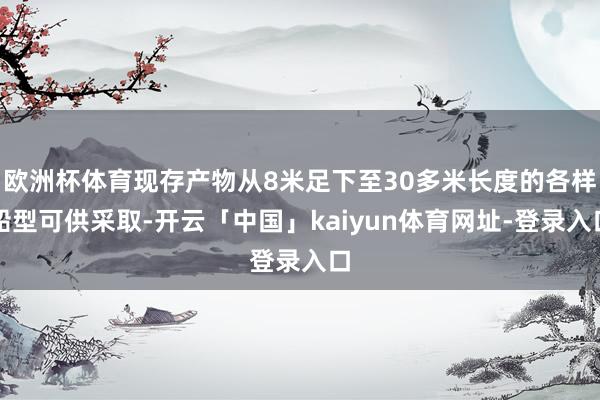 欧洲杯体育现存产物从8米足下至30多米长度的各样船型可供采取-开云「中国」kaiyun体育网址-登录入口