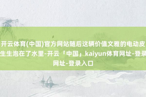 开云体育(中国)官方网站随后这辆价值文雅的电动皮卡硬生生泡在了水里-开云「中国」kaiyun体育网址-登录入口